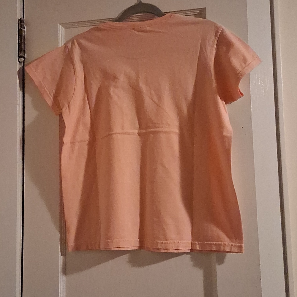 Gildan M Peach Orange Tshirt - Picture 2 of 8